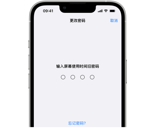 武陟iPhone屏幕维修分享iPhone屏幕使用时间密码忘记了怎么办 