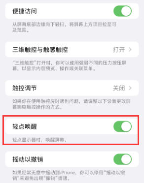 武陟苹果授权维修站分享iPhone轻点无法唤醒怎么办 