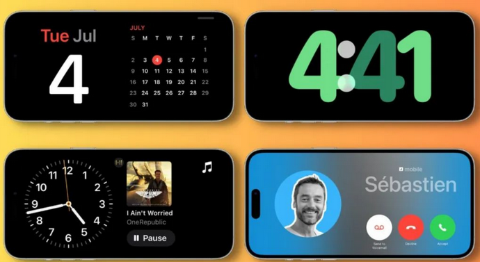 武陟苹果手机维修分享iOS17横屏充电待机显示有什么好处 