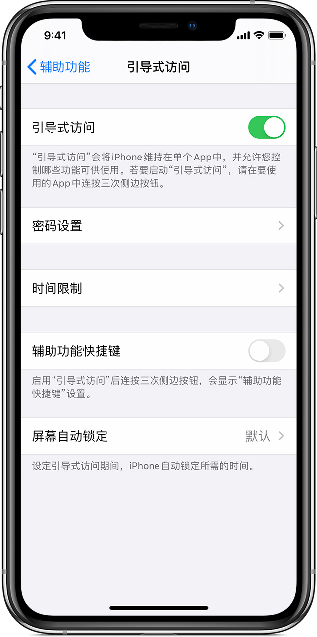 武陟苹果手机维修分享如何在 iPhone 上退出引导式访问 