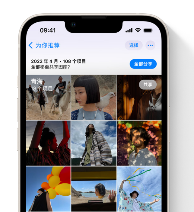 武陟苹果维修网点分享在 iPhone 上使用共享图库 